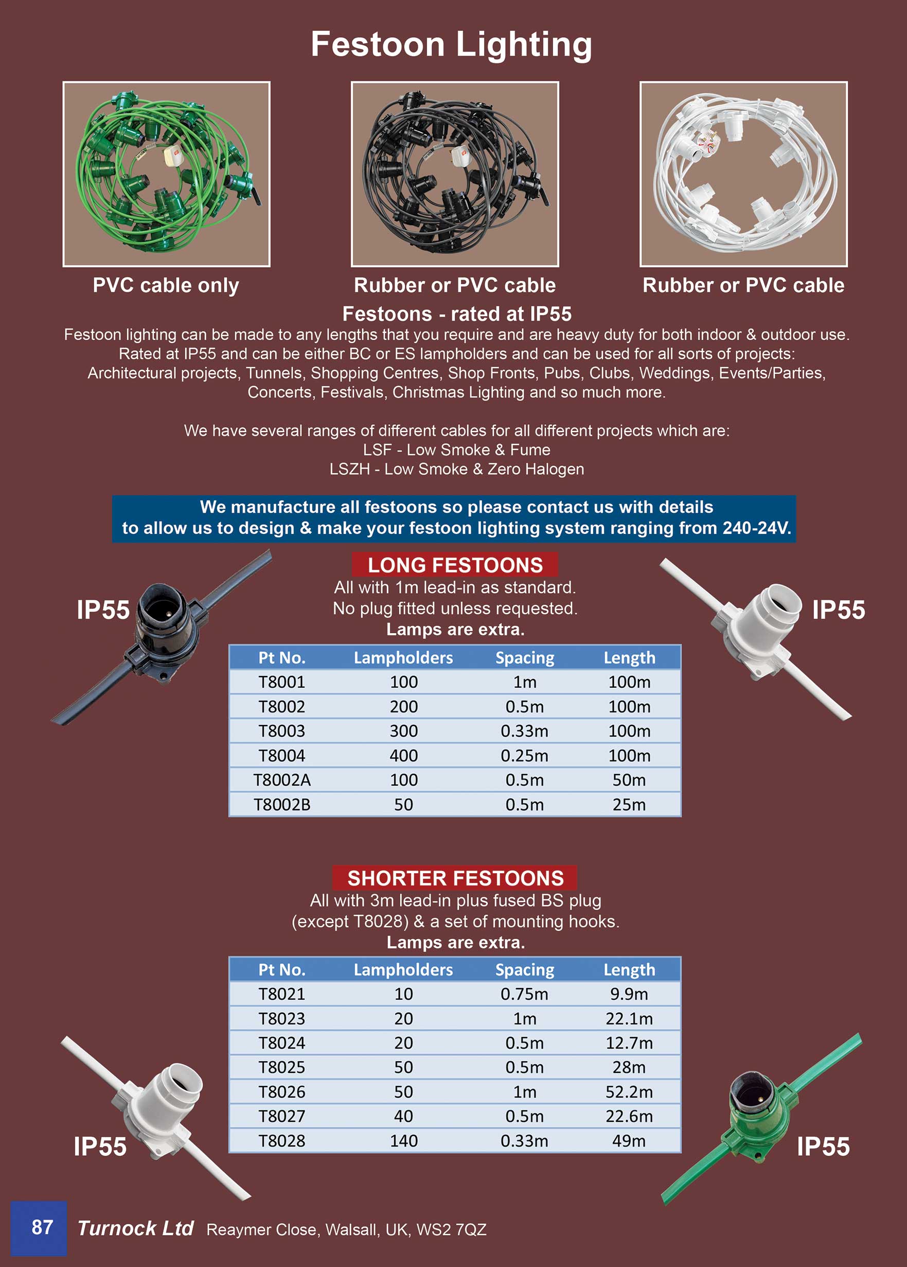 Festoon brochure page 1